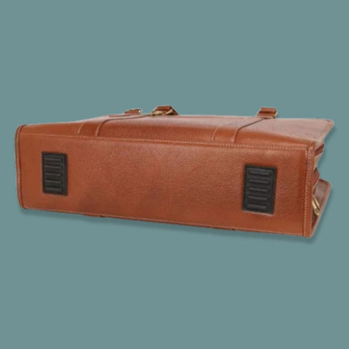 Daksh Genuine Leather Briefcase Laptop Bag Mozri